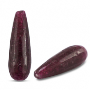 Piedras Naturales abalorios Cuarzo gota Vino tinto frutos rojos