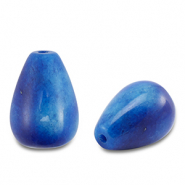 Piedras Naturales abalorios Cuarzo gota Azul