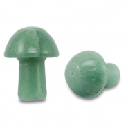 Colgantes de piedra natural cuarzo de aventurina seta Verde