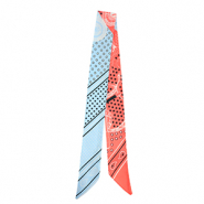 Bandana Pa&ntilde;uelo con estrella Rojo claro-azul claro