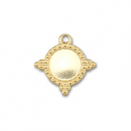 BY31&reg; Colgantes Acero Inox con engaste para SS16 base plana Dorado