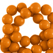 Abalorios acr&iacute;licos 6 mm brillante Marr&oacute;n cobrizo