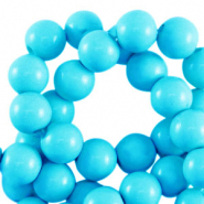 Abalorios acr&iacute;licos 4 mm brillante Azul turqueza