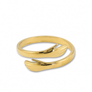 Anillos Acero Inox manos Dorado