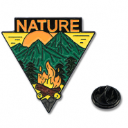 Pins "Nature" Verde-amarillo-negro
