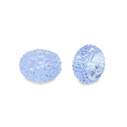 Abalorios de resina rondeles 10mm Azul