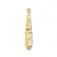 Colgantes Acero Inox gota Dorado