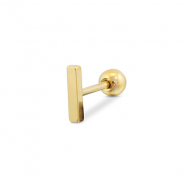 Piercing oreja Acero Inox Dorado