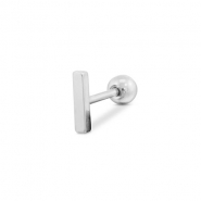 Piercing oreja Acero Inox Plateado