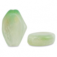 Piedras Naturales abalorios Calcedonia irregular Verde claro