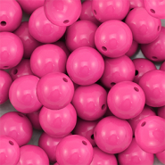 DQ Abalorios acrílicos 14 mm Rosa magenta