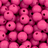 DQ Abalorios acrílicos 10 mm Rosa magenta