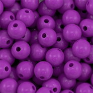 DQ Abalorios acrílicos 10 mm Púrpua magenta