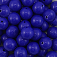DQ Abalorios acrílicos 14 mm Azul oscuro