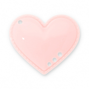 Colgantes llamativos coraz&oacute;n Rosa albaricoque claro