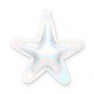 Colgantes llamativos estrella Plateado hologr&aacute;fico