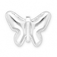 Colgantes llamativos mariposa Plateado