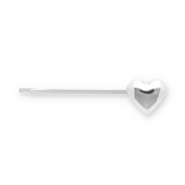 Accesorios para el pelo pasador para pelo coraz&oacute;n Plateado