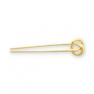 Accesorios para el pelo pinza para pelo francesa nudo Dorado