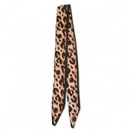 Bandana Pa&ntilde;uelo con estampado leopardo Marr&oacute;n claro-marr&oacute;n-negro