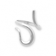 Anillos Acero Inox serpiente Plateado