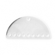 Colgantes metálicos DQ Eco-brass® entrepieza Plateado vieja (sin níquel)
