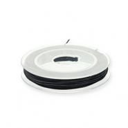 Hilo para enfilado el&aacute;stico 0.8mm Negro