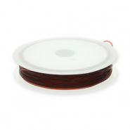 Hilo para enfilado el&aacute;stico 0.8mm Marr&oacute;n