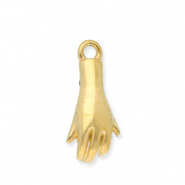 Colgantes Acero Inox mano Dorado