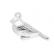 Colgantes Acero Inox p&aacute;jaro Plateado