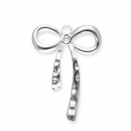 Colgantes Acero Inox lazo Plateado