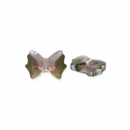 Abalorios faceteados Fashion lazo Plateado-cubierta AB