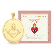BY31&reg; Colgantes Acero Inox sagrado coraz&oacute;n Dorado