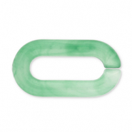 Cadena acr&iacute;lica de 20 mm con eslabones sueltos Verde jada