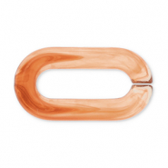 Cadena acr&iacute;lica de 20 mm con eslabones sueltos Naranja