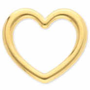 Fornituras Acero Inox entrepieza coraz&oacute;n Dorado