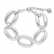 Pulseras Acero Inox Plateado