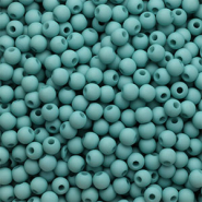 Abalorios acr&iacute;licos 4mm Verde aqua