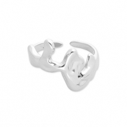Anillos Acero Inox Plateado