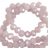 Abalorios faceteados disco 3x2 mm Lavanda niebla-revestimiento pearl shine