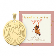 BY31&reg; Colgantes Acero Inox caballo Dorado