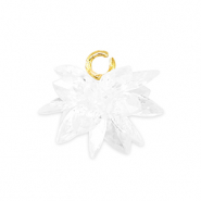 Colgantes de Zirc&oacute;n flor Transparente
