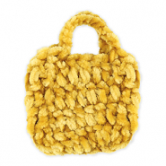 Bolsitas de ganchillo hechas a mano Amarillo ocre