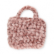 Bolsitas de ganchillo hechas a mano Rosa malva