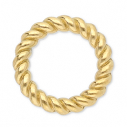 Fornituras acero inox anillo cerrado 10mm Dorado