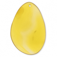 Colgantes de piedra natural &Aacute;gata &oacute;valo Amarillo &aacute;mbar