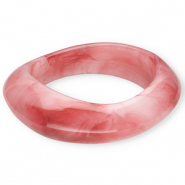 Pulseras bangle de resina Rosa