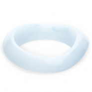 Pulseras bangle de resina Azul claro