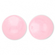 Abalorios acr&iacute;licos 20 mm redondos Rosa-m&aacute;rmol