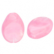 Abalorios acr&iacute;lico gota Rosa-m&aacute;rmol